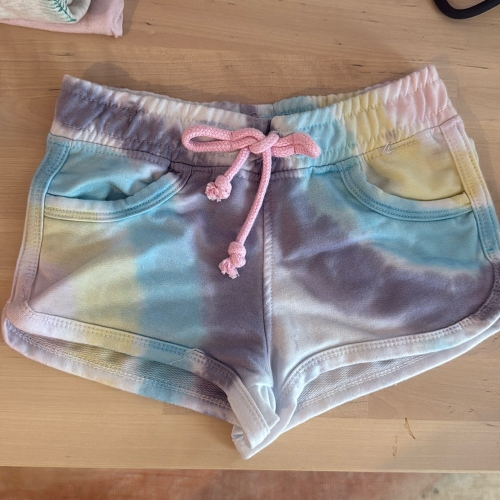 Joe’s Jeans Kid’s Tie-Dye 3T Pull On Drawstring Sweat Shorts